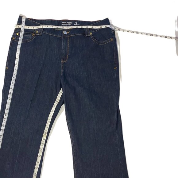 Lane Bryant SZ 20 Average Women's Slim Bootcut Genius Fit Dark Blue Jeans - Picture 6 of 13